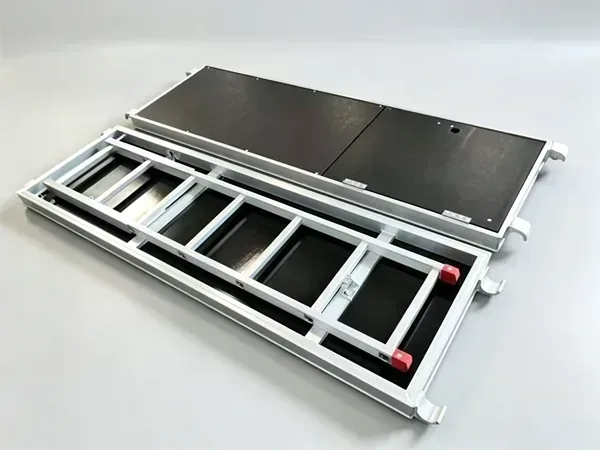 Planche Aluminium et Bois avec Échelle de 24 Pouces de Largeur - Planche Aluminium et Bois à Échelle Intégrée