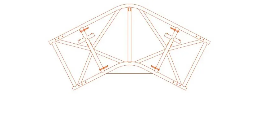 Sistema de Cobertura Temporária — 27 degree ridge beam Sistema de Cobertura Temporária 27 degree ridge beam