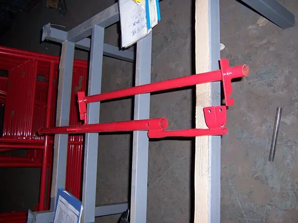 Andaime de Frame — poste de guarda-corpo Andaime de Frame poste de guarda-corpo