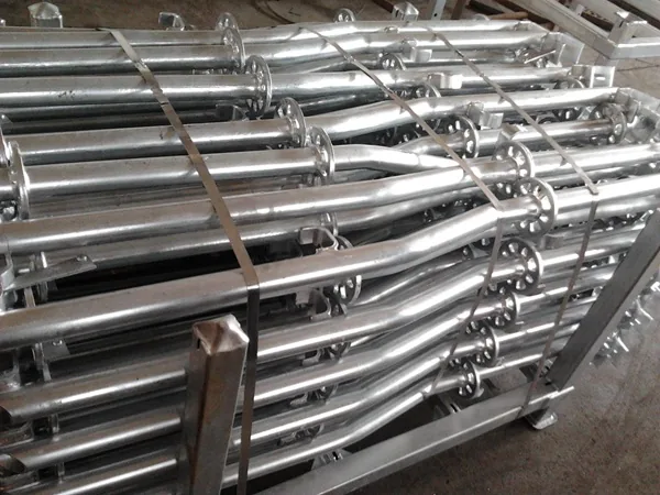Ringlock Scaffolding Crazy Leg - Bent Guardrail Post for Swing Gate Openings